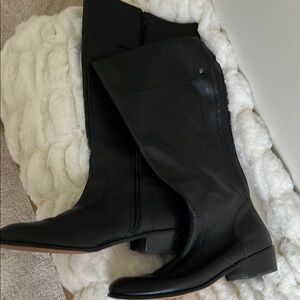 Black Leather Women's Boots